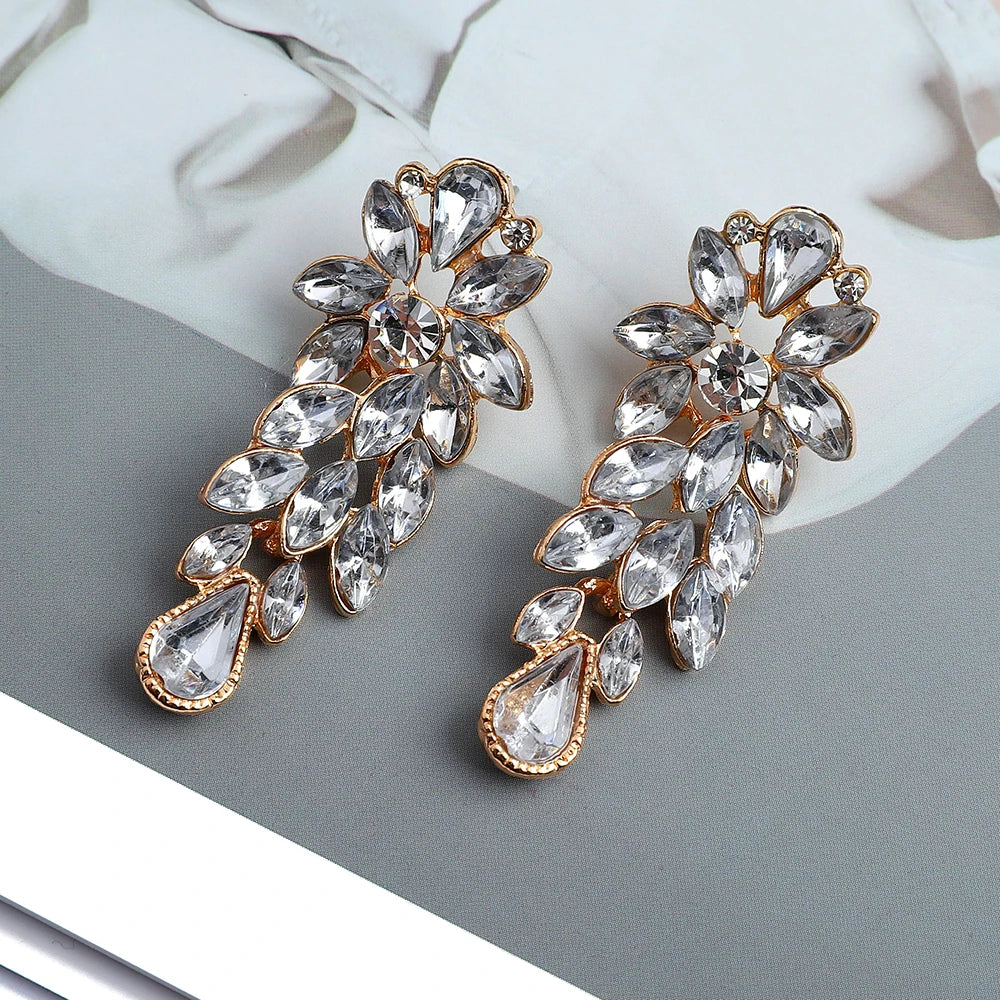 Metal Alloy Hollow Earrings
