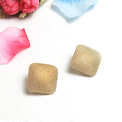Lovely girl square clip on Earrings