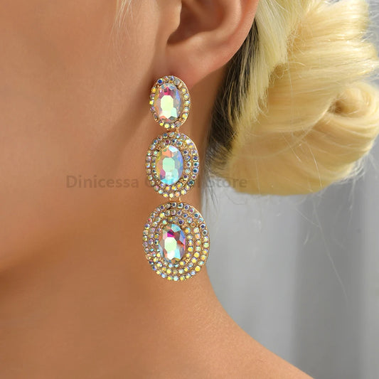 Elegant Full Crystal Dangle Earring