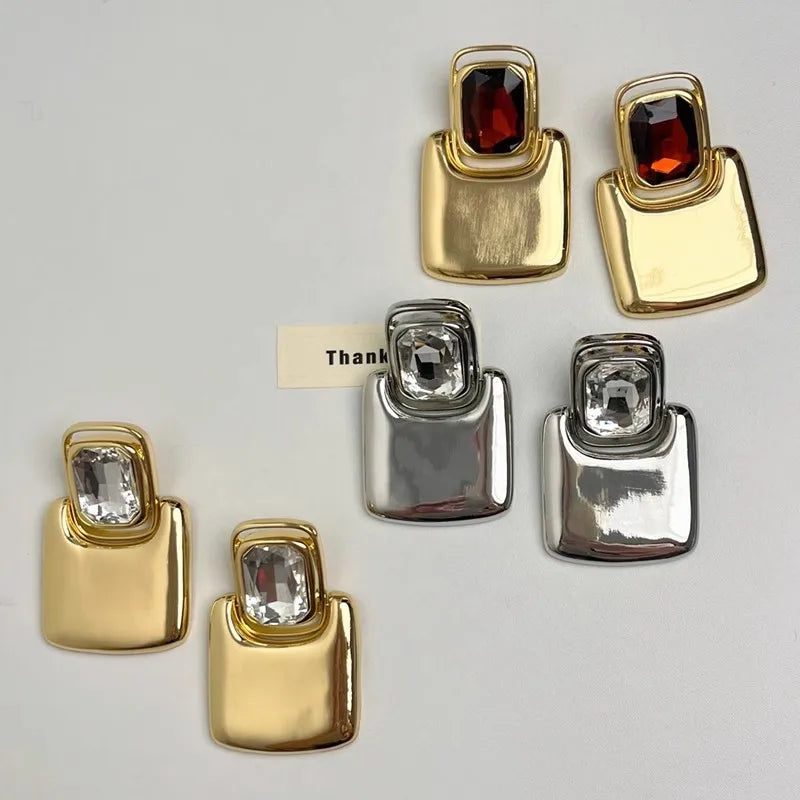 Vintage Stainless Steal Geometric Earrings - Fanci Goddess