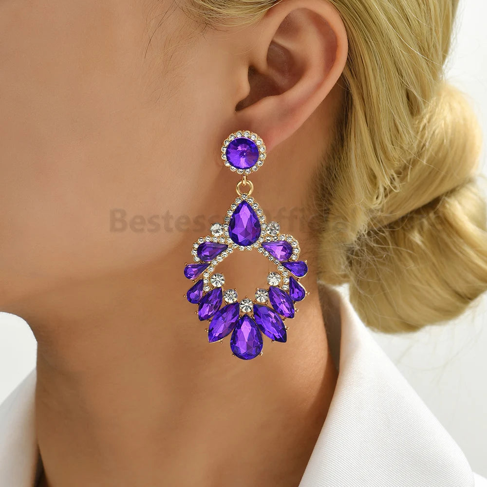 Statement Rhinestone Earrings
