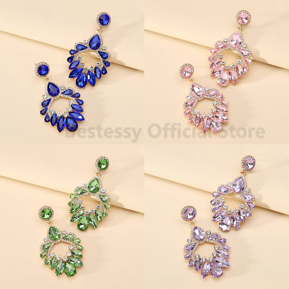 Statement Rhinestone Earrings