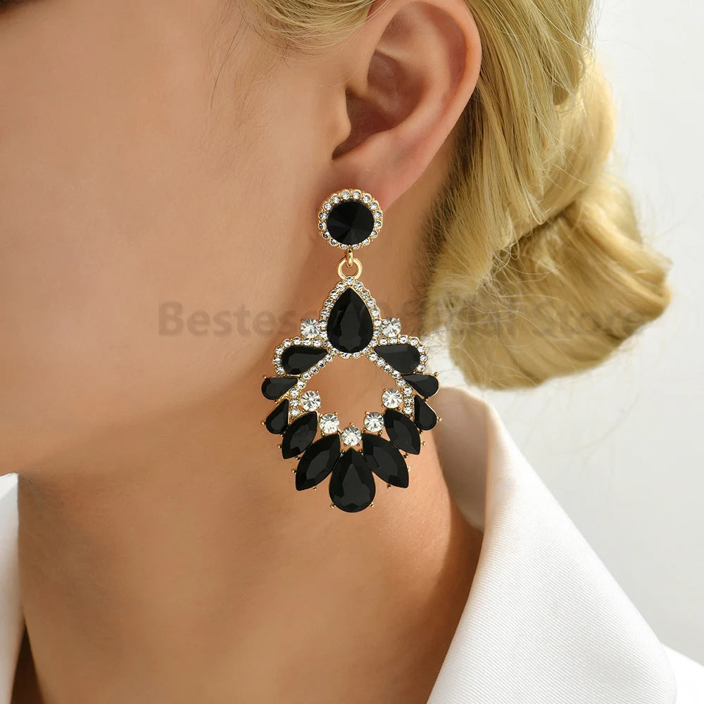 Statement Rhinestone Earrings