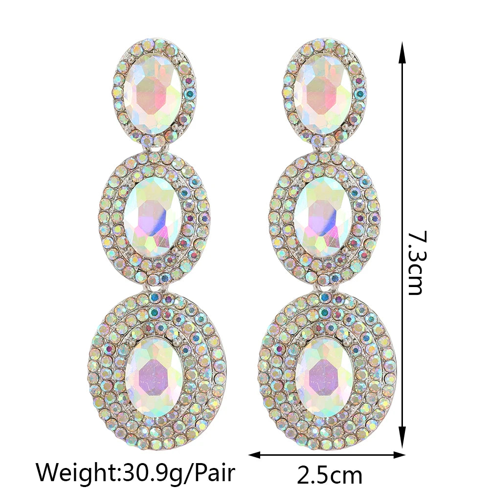 Elegant Full Crystal Dangle Earring