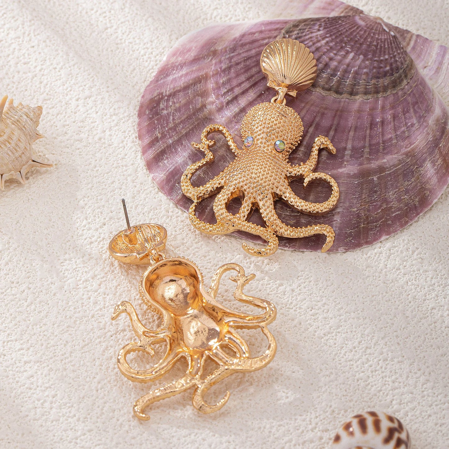 Octopus Exaggerated Ocean Earrings