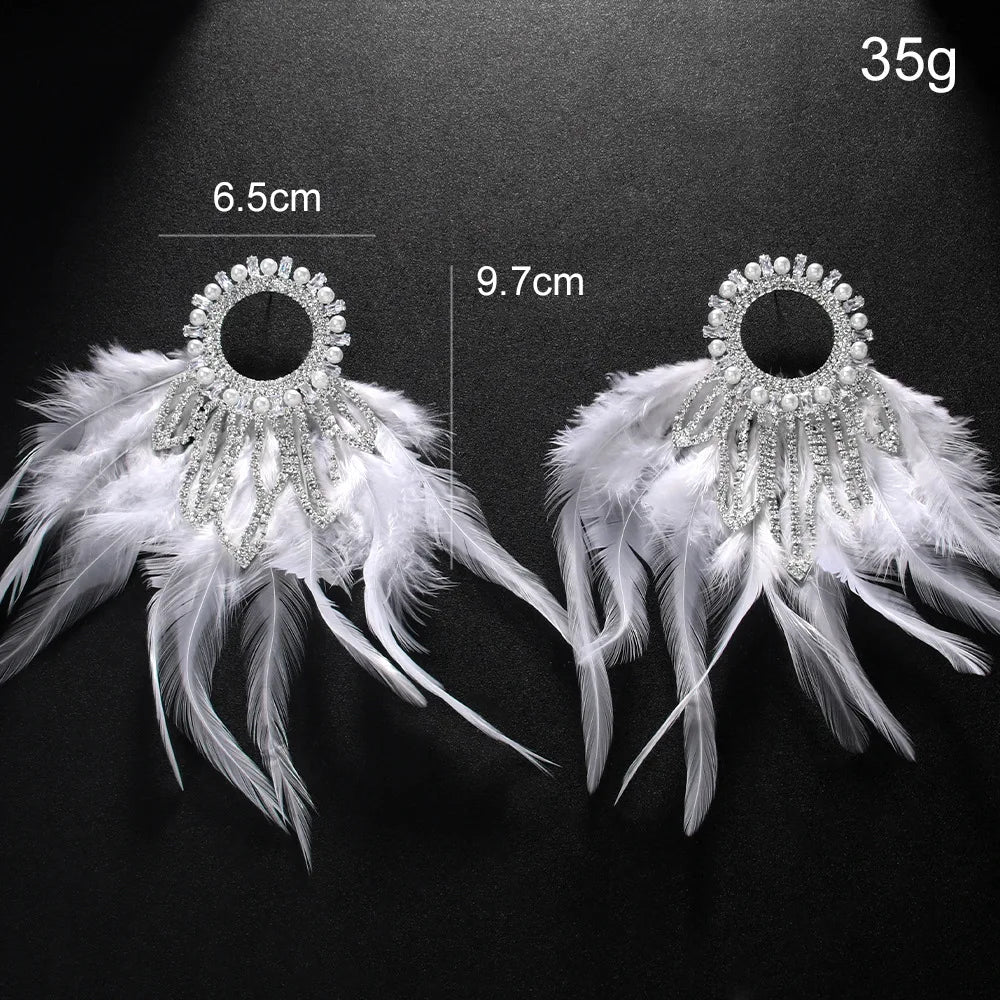 White Goddess Earrings