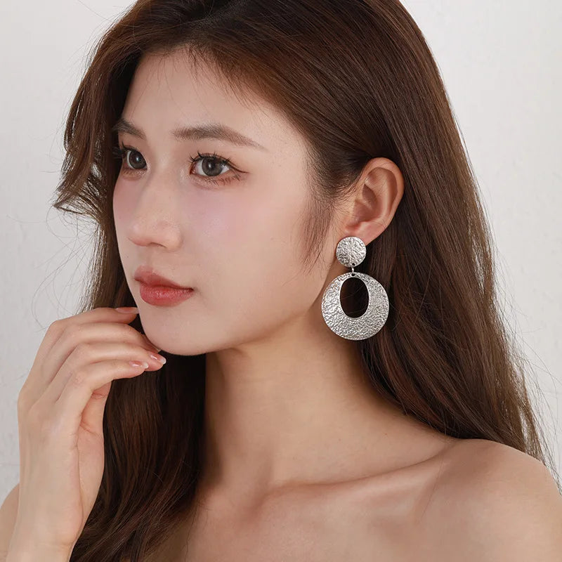 Clip on Hoop Metal No Piercing Earrings - Fanci Goddess