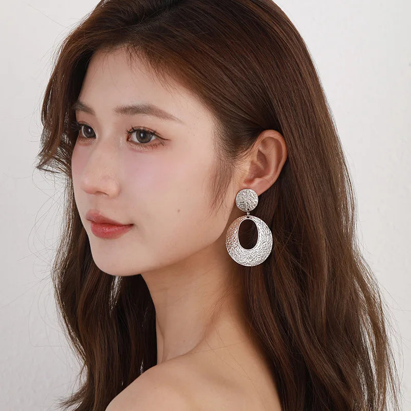 Clip on Hoop Metal No Piercing Earrings - Fanci Goddess