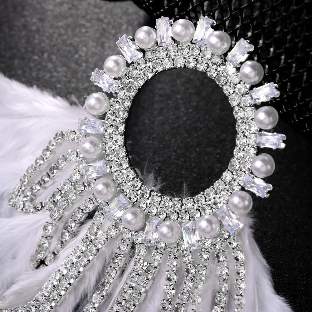 White Goddess Earrings