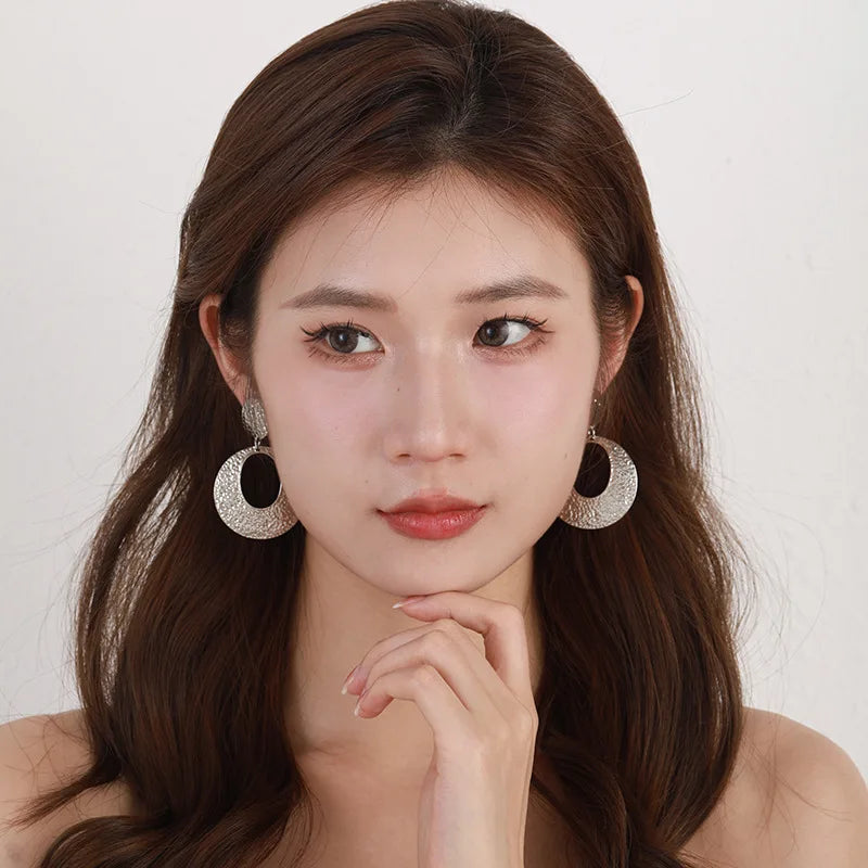 Clip on Hoop Metal No Piercing Earrings - Fanci Goddess