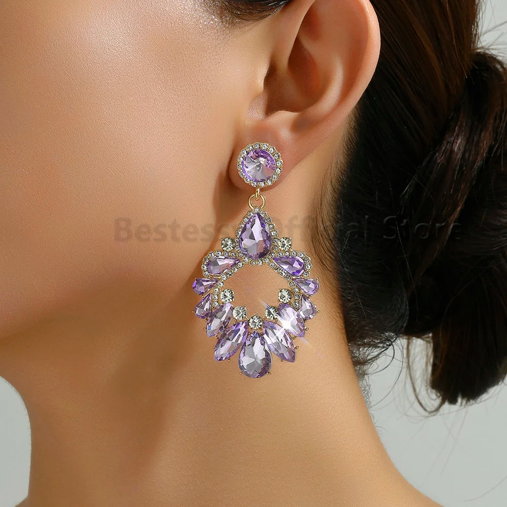 Statement Rhinestone Earrings
