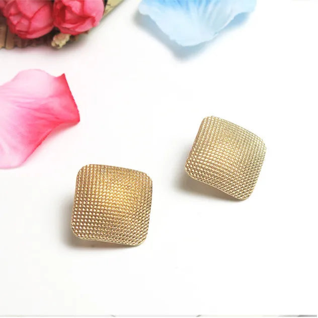 Lovely girl square clip on Earrings