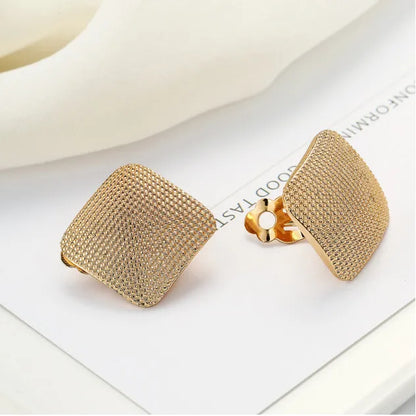 Lovely girl square clip on Earrings - Fanci Goddess