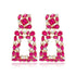 Ethnic Colorful Crystal Clip on Earrings - Fanci Goddess