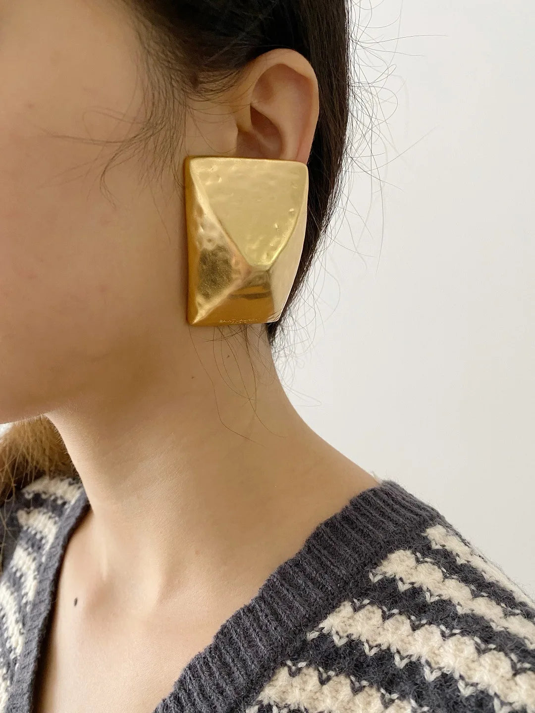 Stainless Steal Geometric Square Hollow Retro Earrings - Fanci Goddess