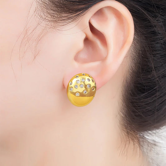 Vintage Smooth Ear Clip on Earrings