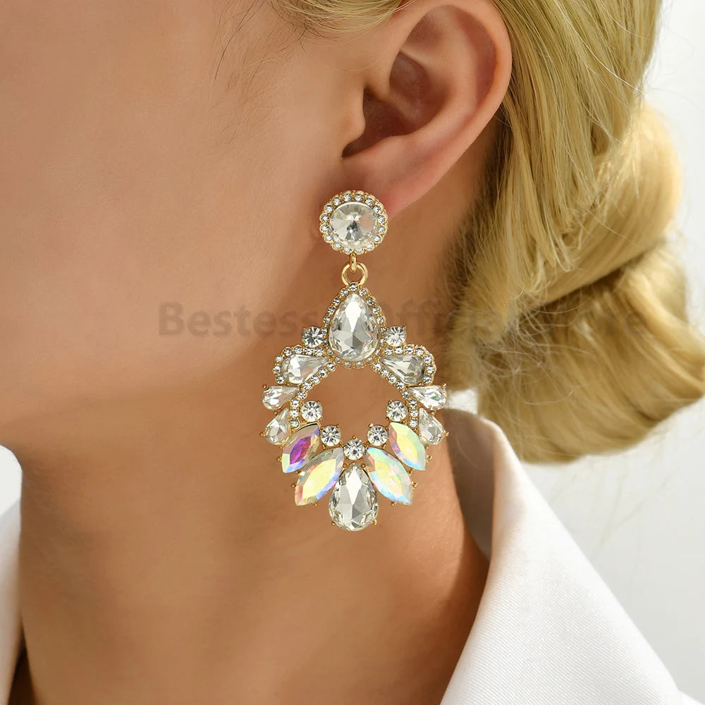 Statement Rhinestone Earrings