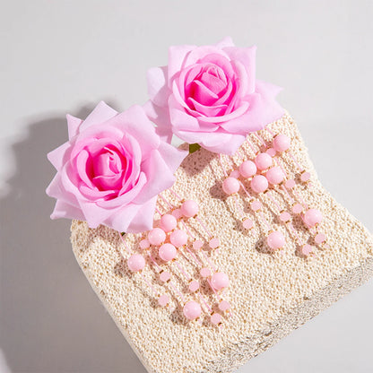 Fanci Multicolor Rose Flower Earrings - Fanci Goddess