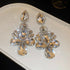Exaggerated Inlaid Rhinestone Earrings - Fanci Goddess