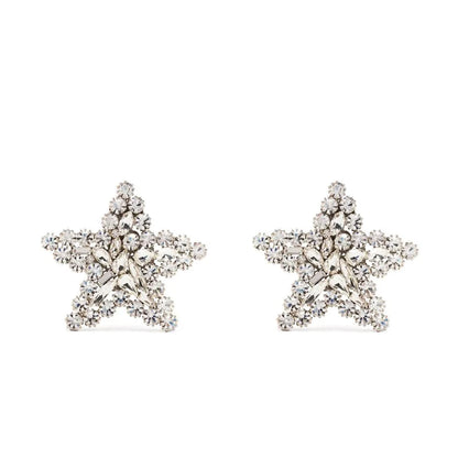 Rhinestone Star Clip on Cuff Earrings - Fanci Goddess
