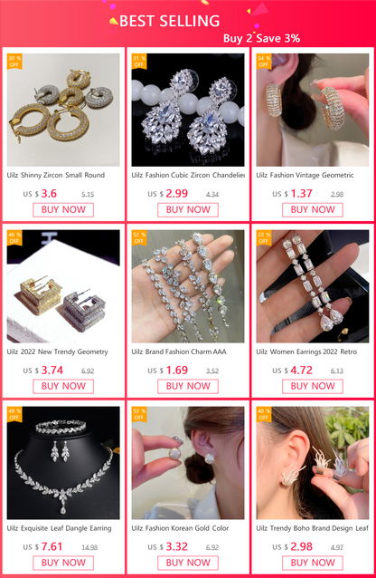 Uilz Circle Shape Zirconia Earrings - Fanci Goddess