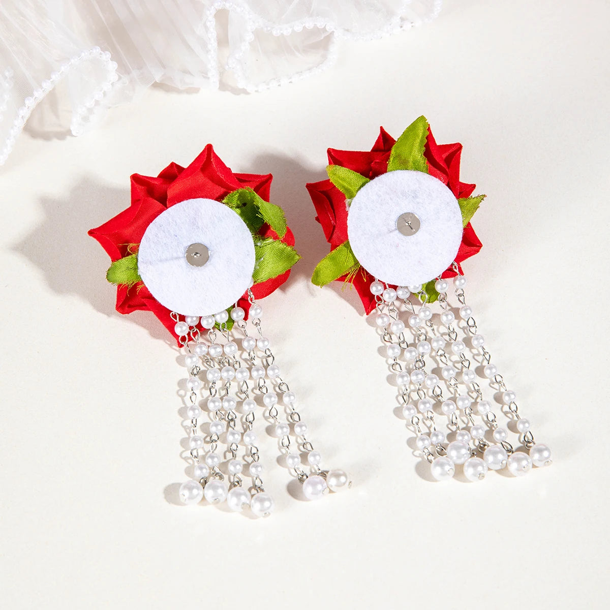 Fanci Multicolor Rose Flower Earrings - Fanci Goddess