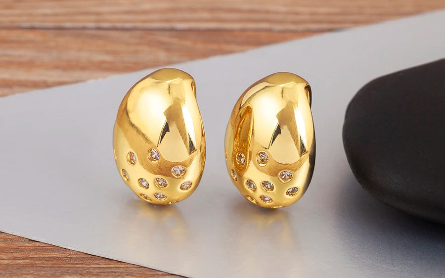 Vintage Smooth Ear Clip on Earrings