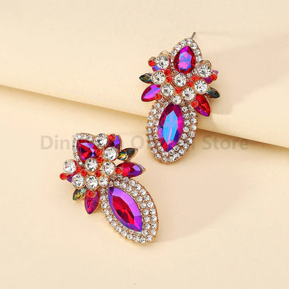 Elegant Glass Stud Earrings - Fanci Goddess