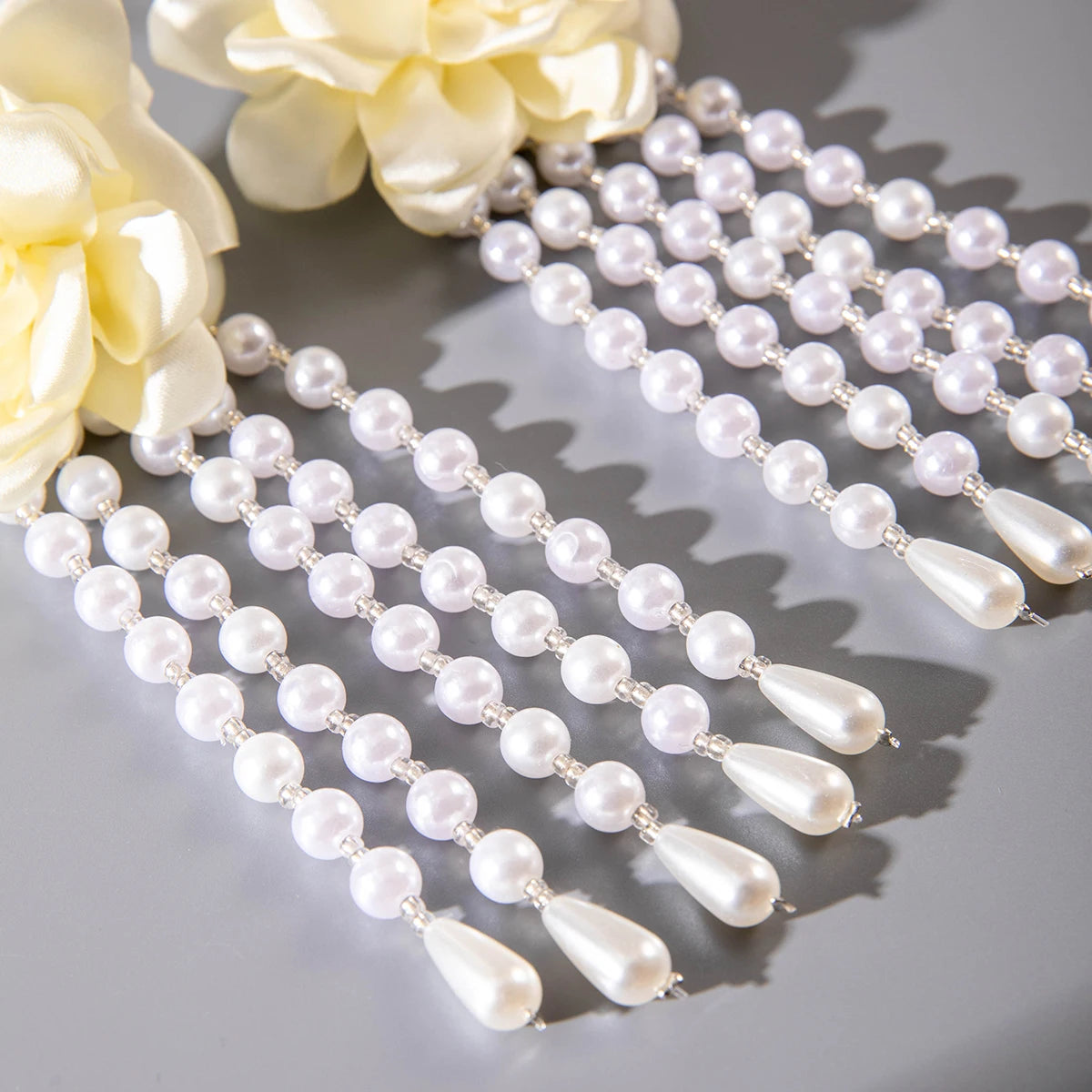 Tocona Pretty Big Rose Flowers Drop Earrings