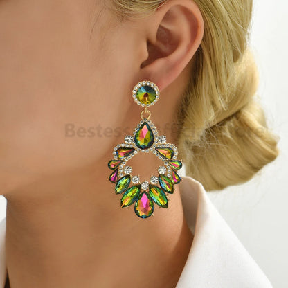 Statement Rhinestone Earrings - Fanci Goddess