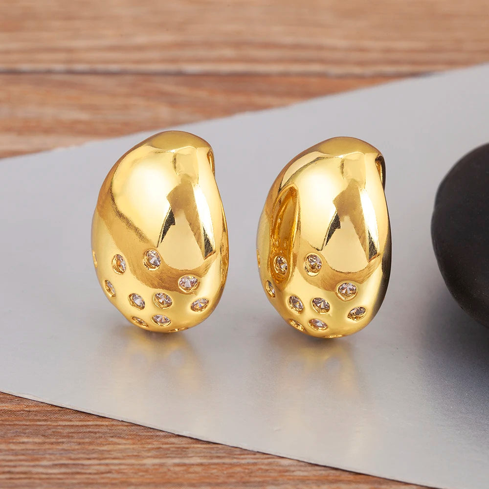 Vintage Smooth Ear Clip on Earrings