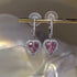 Exquisite Heart Shape Bowknot Stud Earrings - Fanci Goddess
