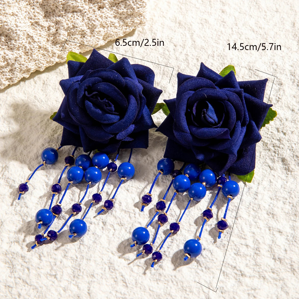 Fanci Multicolor Rose Flower Earrings - Fanci Goddess