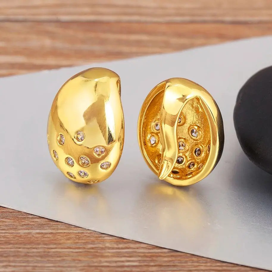 Vintage Smooth Ear Clip on Earrings