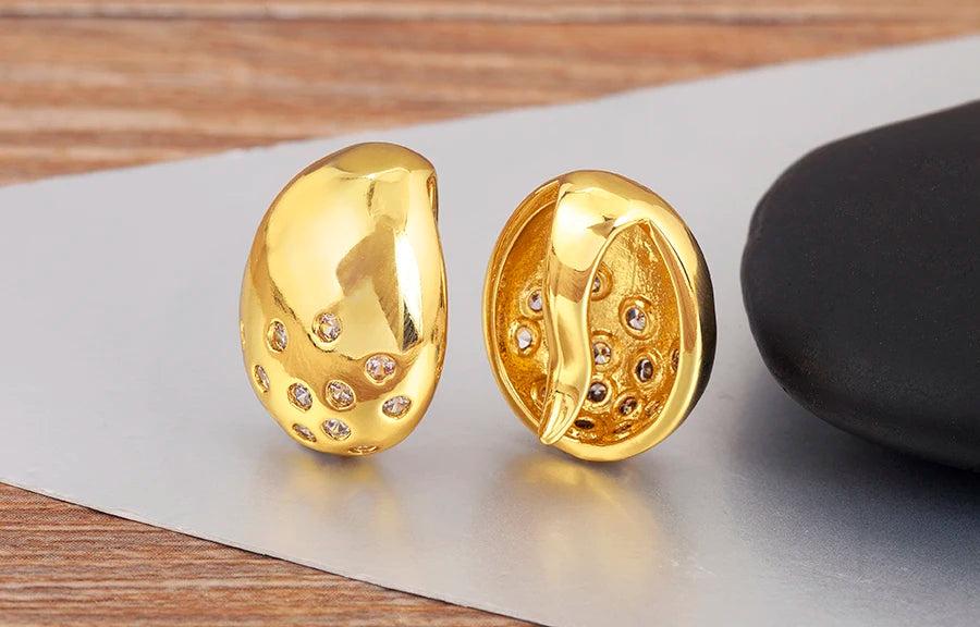 Vintage Smooth Ear Clip on Earrings