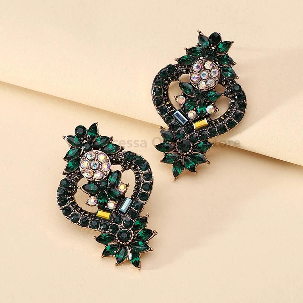 Vintage Charm Decor Stud Earrings - Fanci Goddess