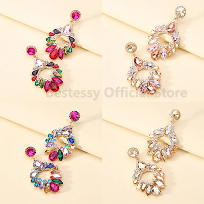 Statement Rhinestone Earrings - Fanci Goddess