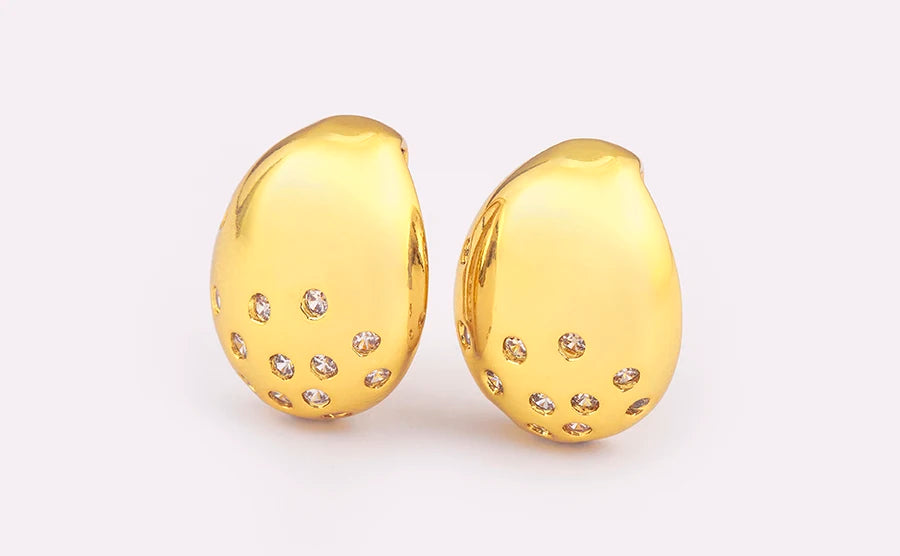 Vintage Smooth Ear Clip on Earrings