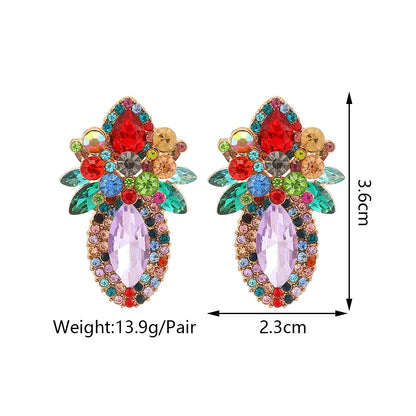 Elegant Glass Stud Earrings - Fanci Goddess