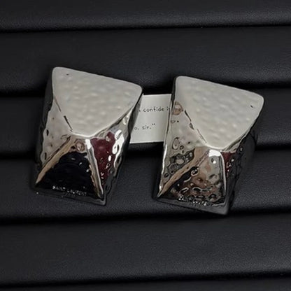 Stainless Steal Geometric Square Hollow Retro Earrings - Fanci Goddess