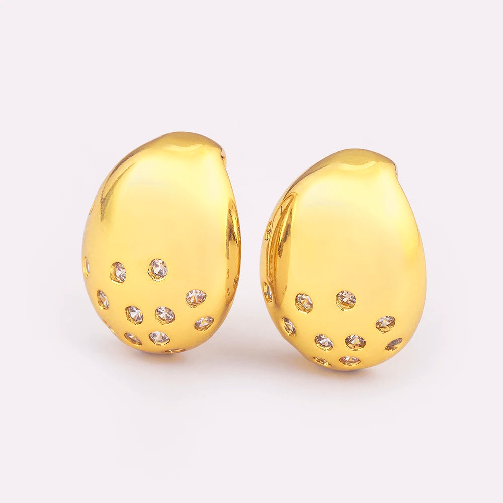 Vintage Smooth Ear Clip on Earrings