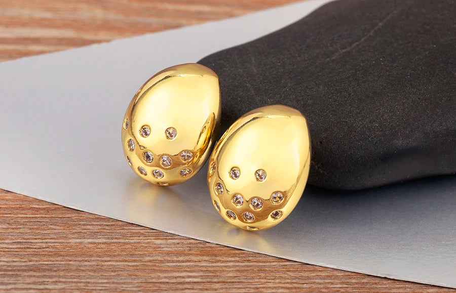 Vintage Smooth Ear Clip on Earrings