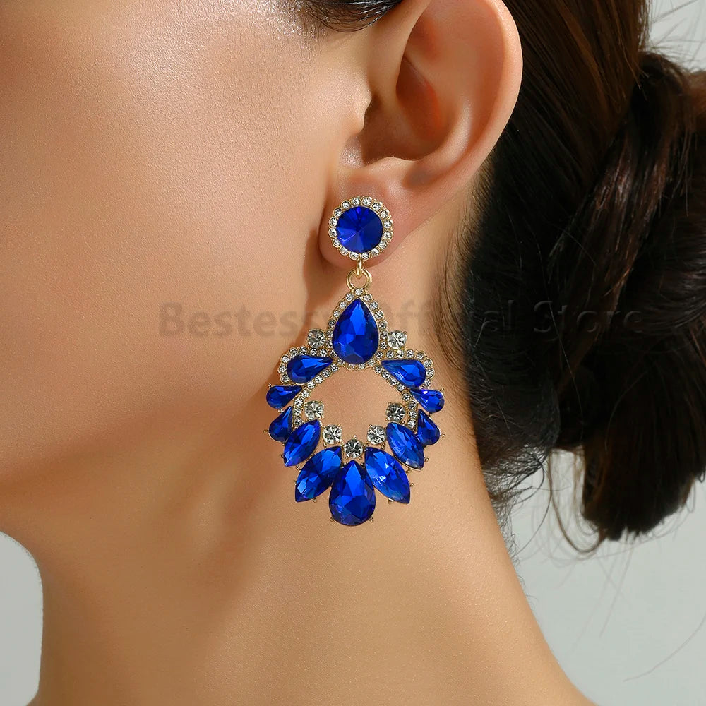 Statement Rhinestone Earrings