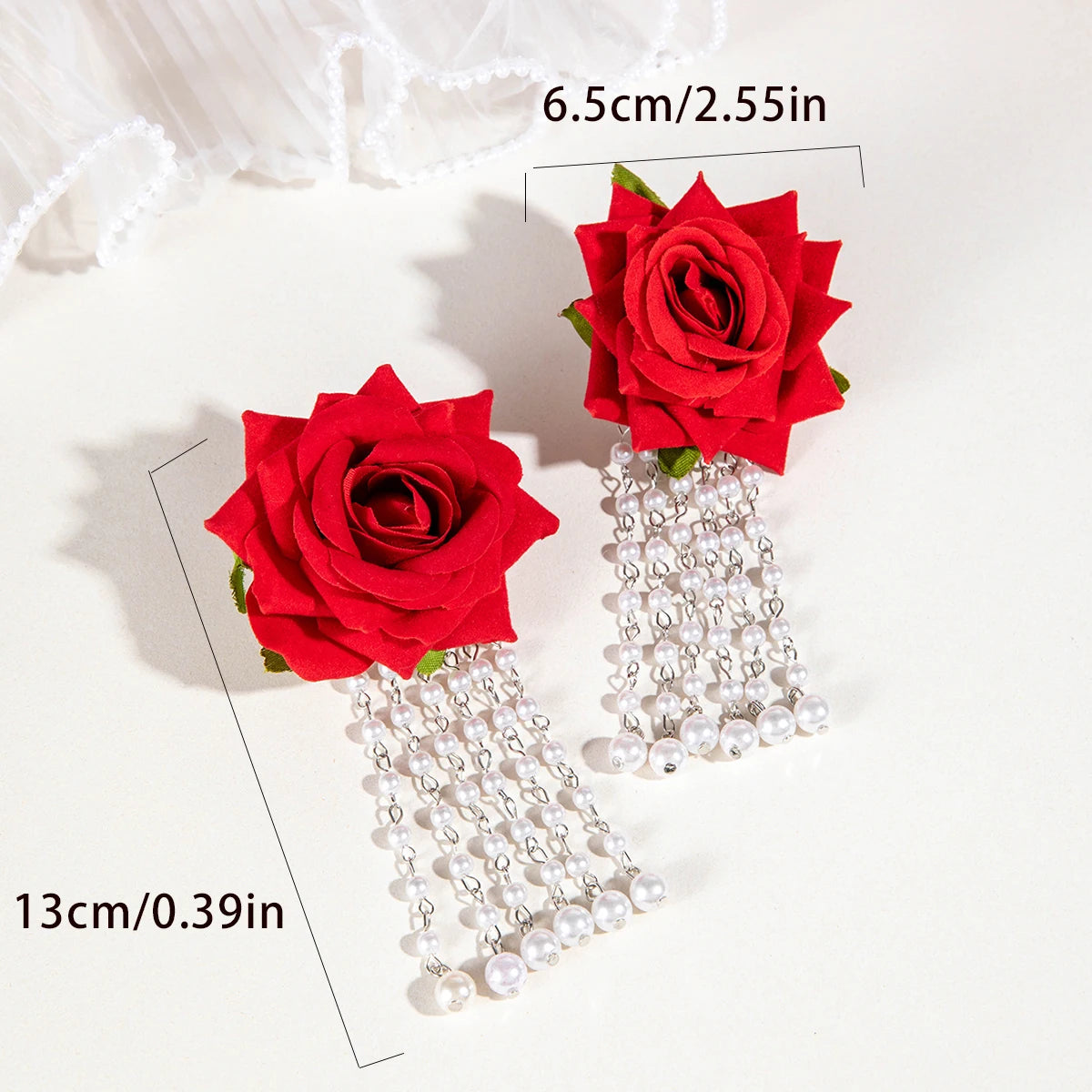 Fanci Multicolor Rose Flower Earrings - Fanci Goddess