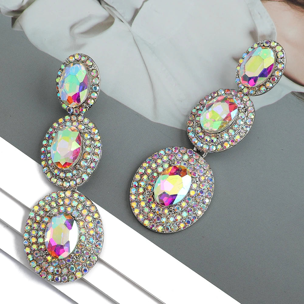 Elegant Full Crystal Dangle Earring