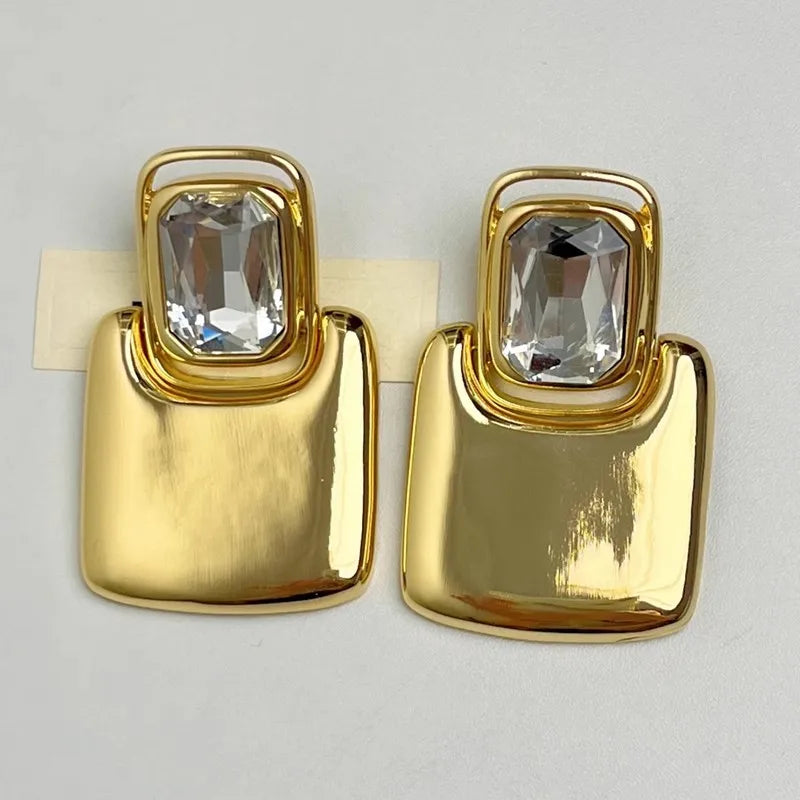 Vintage Stainless Steal Geometric Earrings