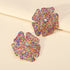 Luxury Design Flower Rhinestone Earrings - Fanci Goddess