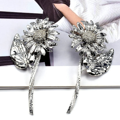 Plant Flower Drop Earrings - Fanci Goddess