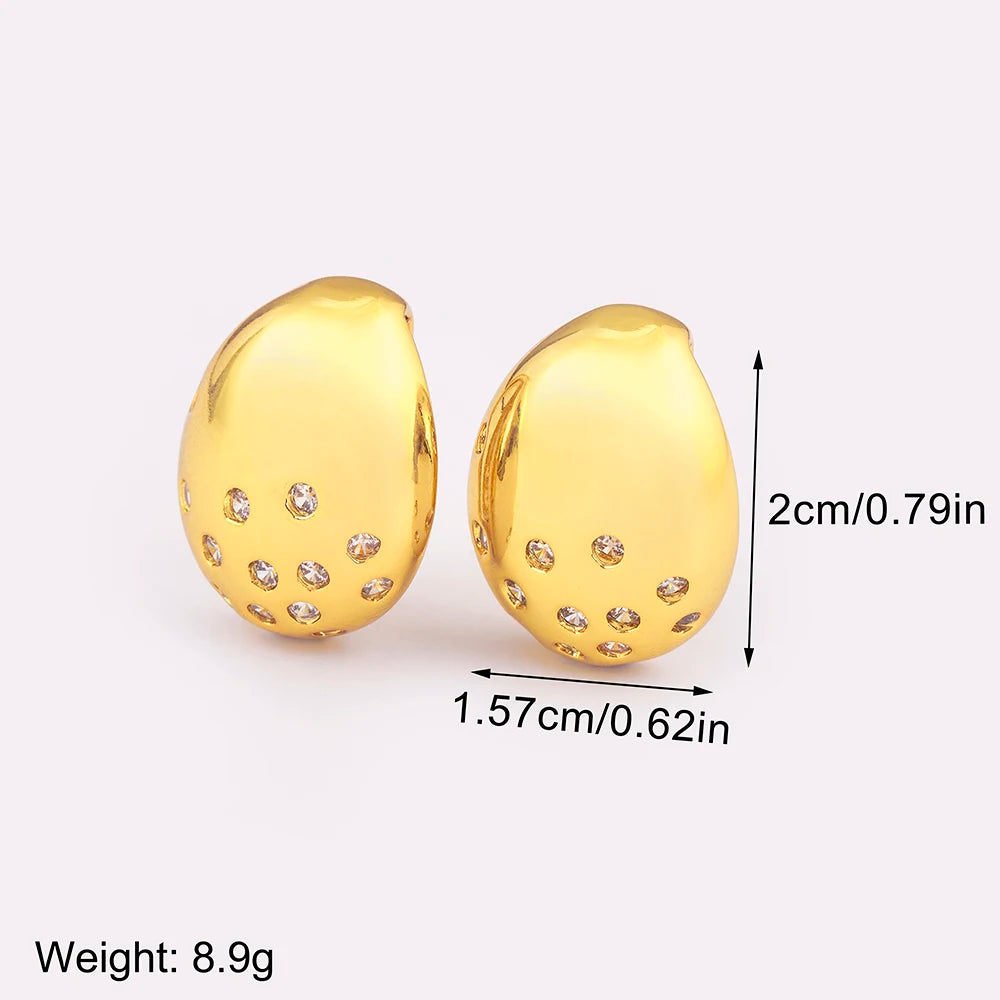 Vintage Smooth Ear Clip on Earrings