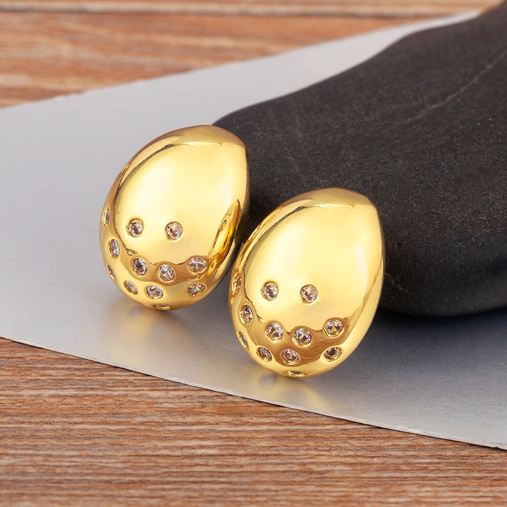 Vintage Smooth Ear Clip on Earrings